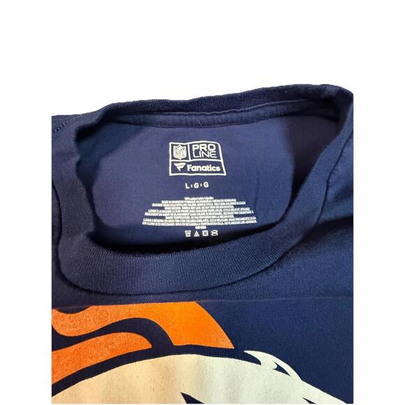 Denver Broncos NFL Pro Line Short Sleeve T Shirt Large - Picture 3 of 4